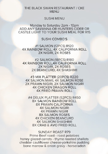 Opinii despre The Black Swan Restaurant & Cape Karoo Eatery în Oudtshoorn - Hospitality and gastronomy