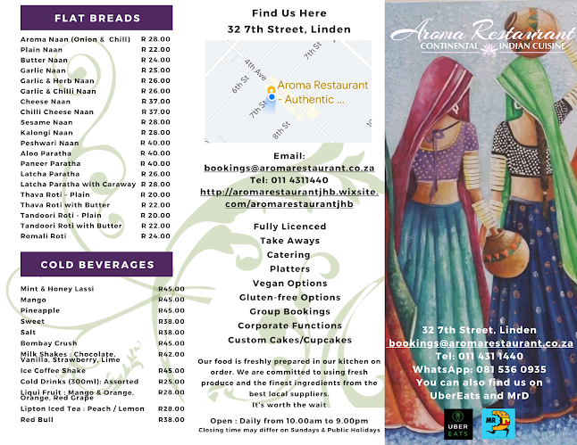 Opinii despre Aroma Restaurant - Authentic Indian Cuisine în Johannesburg - Hospitality and gastronomy