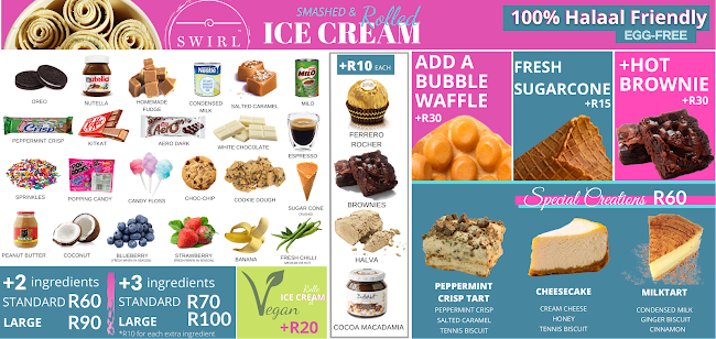 Swirl Smashed and Rolled Ice Cream - Hospitality and gastronomy