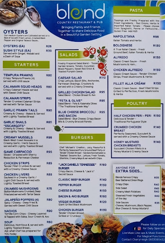 Opinii despre Blend Country Restaurant & Pub în Knysna - Hospitality and gastronomy