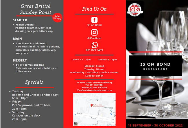 33 on Bond Restaurant