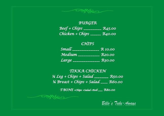 BILO'S TAKE AWAYS