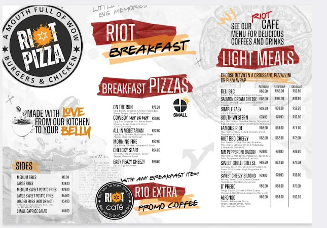 Riot Pizza Burgers & Chicken - Hospitality and gastronomy