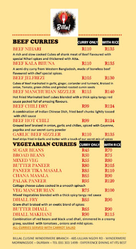 Billal Cuisine Windermere - Durban