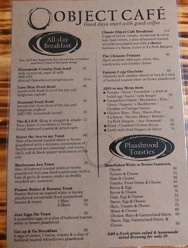 Opinii despre Object Cafe în Mossel Bay - Hospitality and gastronomy