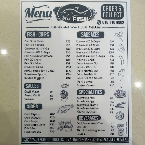 Opinii despre Mrs FISH Vanderbijlpark în Vanderbijlpark - Hospitality and gastronomy