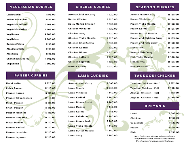 Aroma Restaurant - Authentic Indian Cuisine