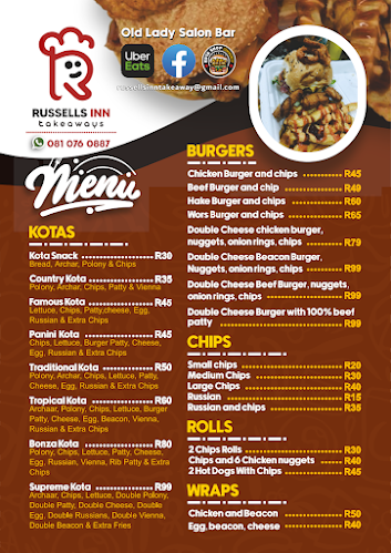 Opinii despre Russells lnn Takeaway în Gqeberha - Hospitality and gastronomy