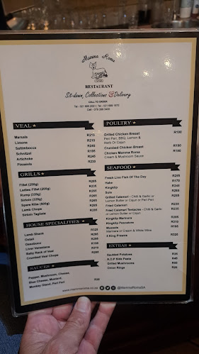 Opinii despre Mamma Roma Newlands în Cape Town - Hospitality and gastronomy