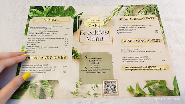 Opinii despre The Herb Cafe în Midrand - Hospitality and gastronomy