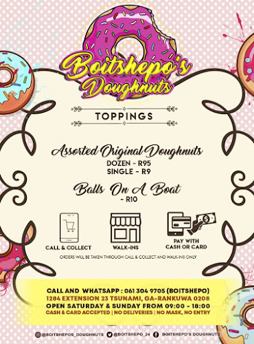 Opinii despre Boitshepo's Doughnuts în Ga-Rankuwa - Hospitality and gastronomy