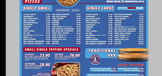 Opinii despre Roman's Pizza Hayfields în Pietermaritzburg - Hospitality and gastronomy