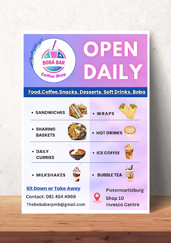 The Boba Bar Coffee Shop - Hospitality and gastronomy
