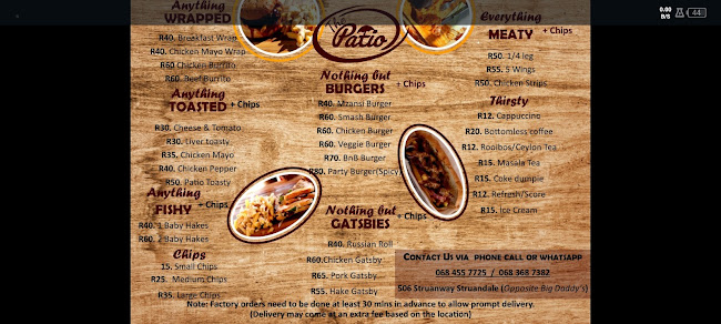 Opinii despre The Patio în Gqeberha - Hospitality and gastronomy